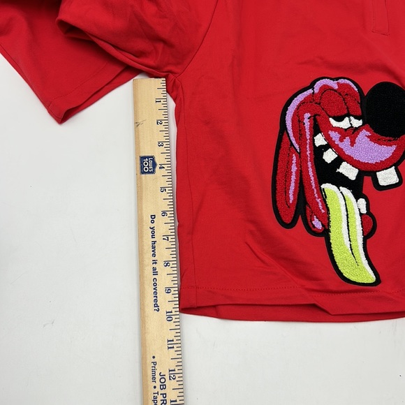 RAW OWN THE NOW MENS SIZE SMALL GRAPHIC PATCH 2 POCKET RED SHORTS - Picture 6 of 11